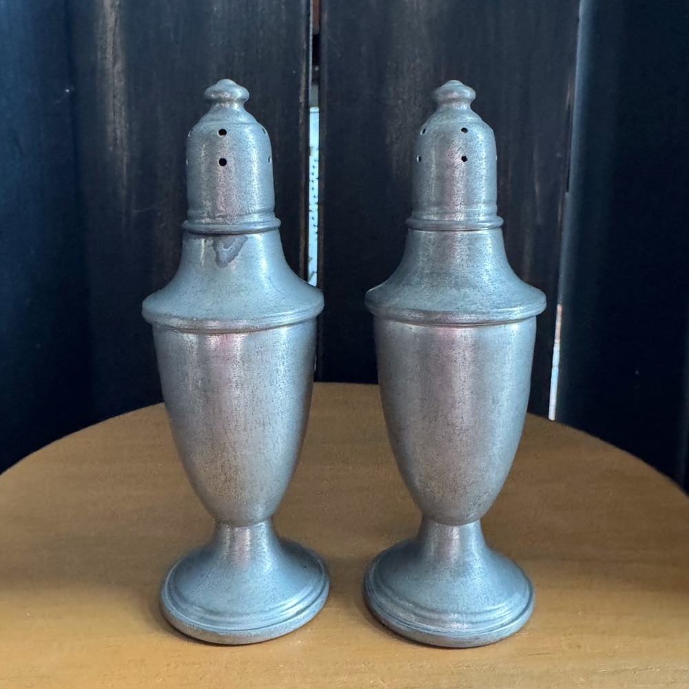 Vintage Empire Pewter Salt & Pepper Shakers